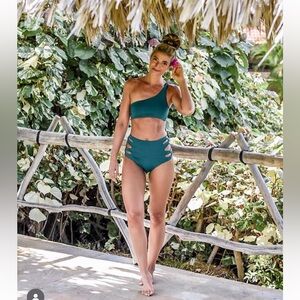 Isabella Rose Jade Paradise Swim Bottoms GUC Sz S